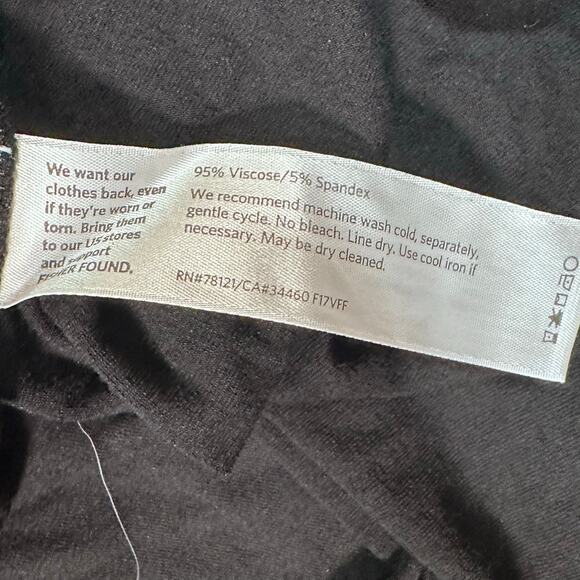 Eileen Fisher Stretch Tunic Top Women Large Black 3/4 Sleeve Oversized Knit Chic - Picture 10 of 11